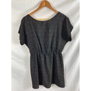 Sweet Claire Patterned Cinch Waist Dress Small